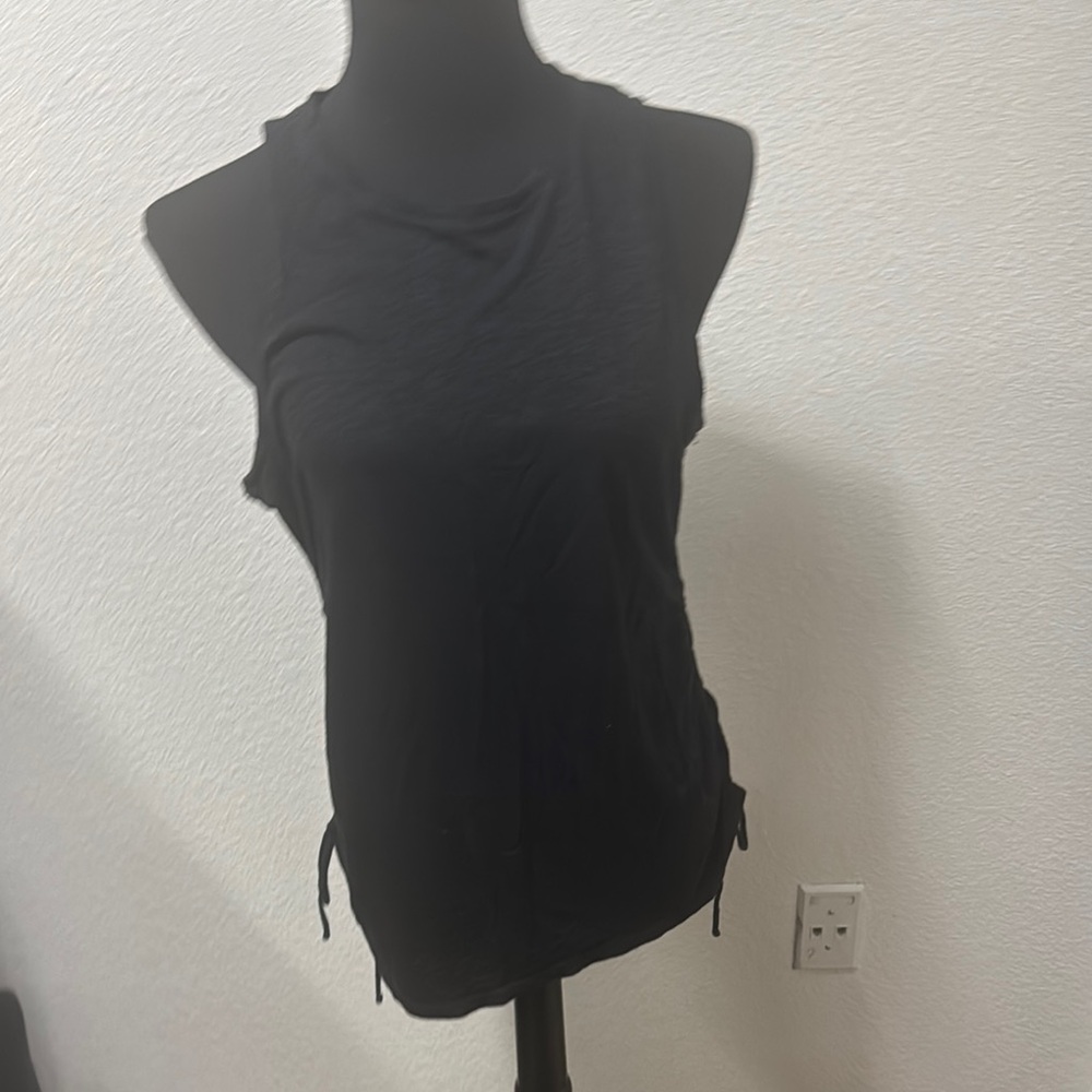 Express Black Easy Slub Top